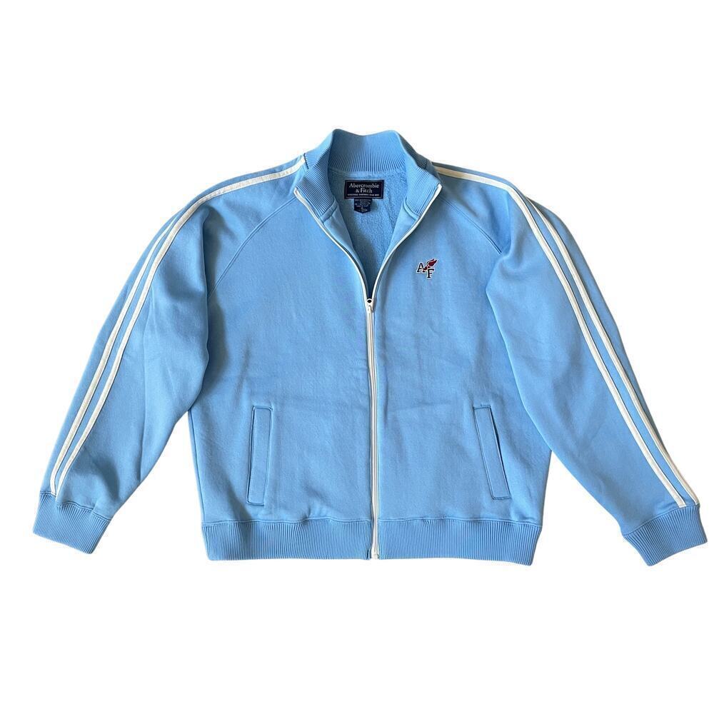 Abercrombie & Fitch XL Track Jacket | Powder Blue, Winged AF Logo, Vintage Y2K